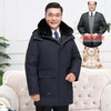 新款加厚可脱卸内胆中老年羽绒服男中长款大码爸爸装羽绒冬装 商品缩略图2