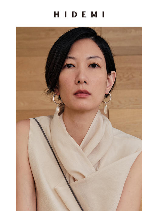 HIDEMI 异形珍珠不对称耳环（送净版项链） 商品图6