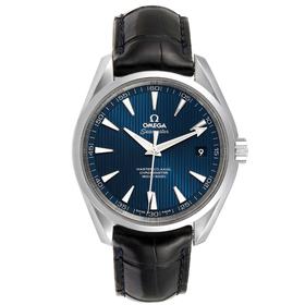 OMEGA欧米茄 ｜欧米茄海马 Aqua Terra 蓝色表盘男士38.5mm日历机械腕表 231.13.39.21.03.001