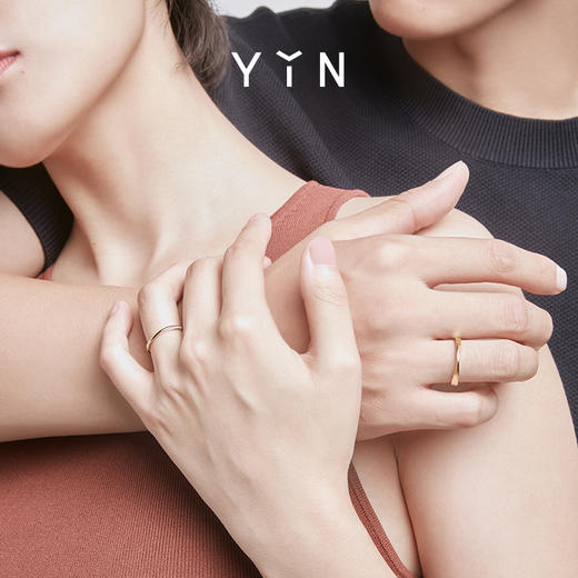 「隐」系列莫比乌斯环1.8&2.3mm戒指 镶钻18K金 商品图3