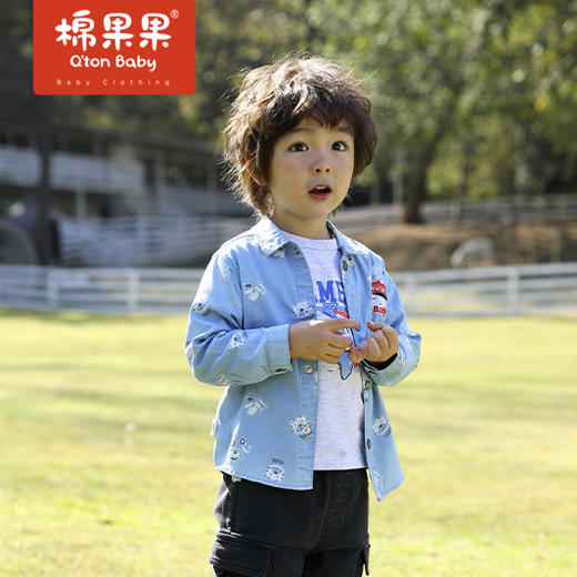 商场同款棉果果春季男童满印衬衫M112150222067 商品图0