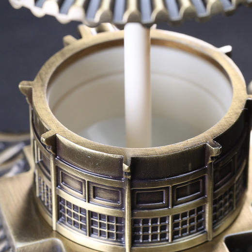 朱府铜艺《万签春意》高端创意牙签盒家居饰品铜工艺品餐厅摆件 商品图2