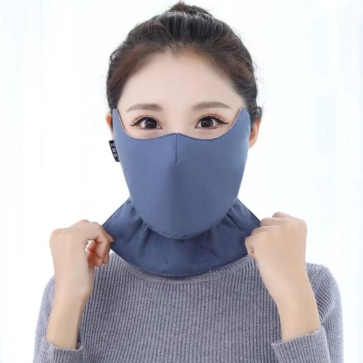 保暖口罩女冬季纯棉加厚加大成人防寒防尘透气可水洗骑行全包面罩 商品图1