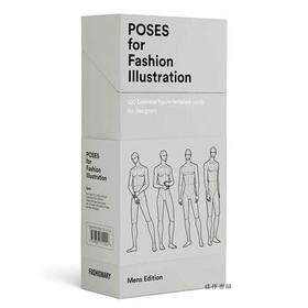 Poses for Fashion Illustration - Mens (Card Box)/时尚插画姿势 - 男士（卡盒）