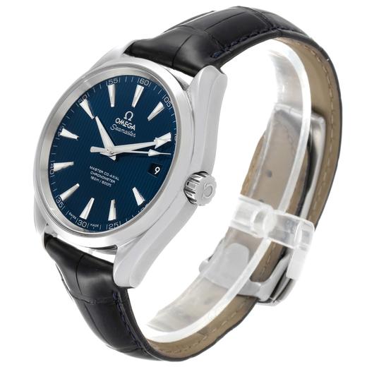 OMEGA欧米茄 ｜欧米茄海马 Aqua Terra 蓝色表盘男士38.5mm日历机械腕表 231.13.39.21.03.001 商品图4