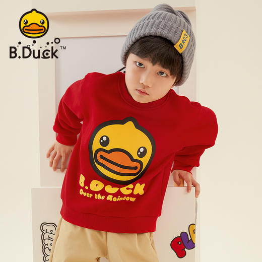 B.DUCK小黄鸭童装冬季圆领卫衣105-160 BF5208932A 商品图4