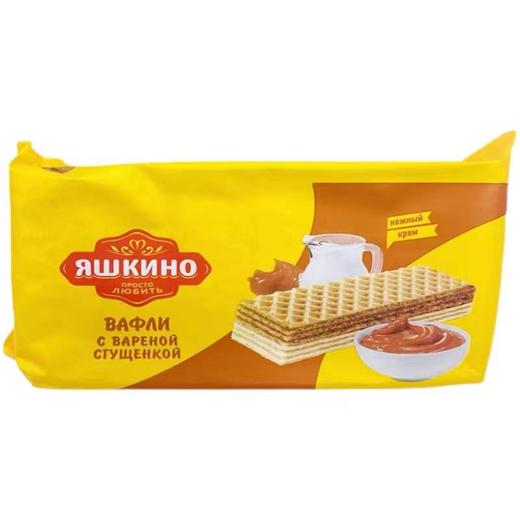 【中欧班列精选】WWJ俄罗斯KDV巧克力坚果青柠奶油炼乳榛子酱风味威化200g/袋 商品图5