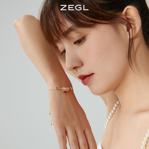 ZEGL红色小樱桃手链女生ins小众设计高级感新年闺蜜手饰生日礼物 商品图4