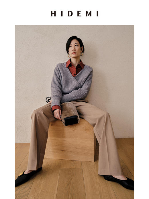 HIDEMI 腰片设计感裙装两件套式西裤 商品图6