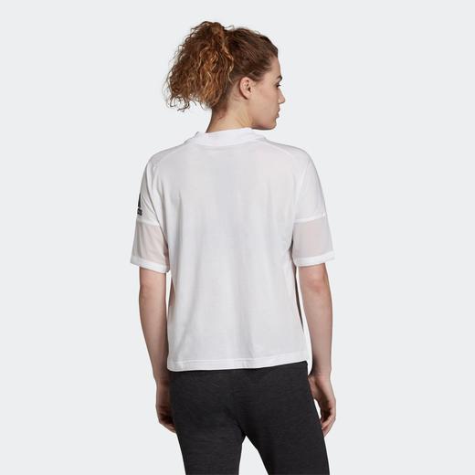 1折秒杀（C）adidas/阿迪达斯 女装夏季运动型格圆领短袖T恤 DX2489  非质量问题 不退不换 商品图1