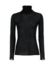 Miasuki - Dulcie Cashmere-Silk Turtle-Neck Layer - Black - 女装 - 针织衫 - 黑色 商品图0