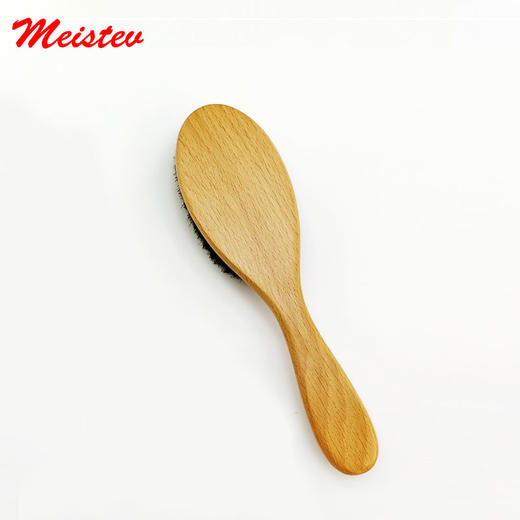 宠物黑铜丝梳 猪鬃毛梳 丹麦赛场专业柄梳 商品图4