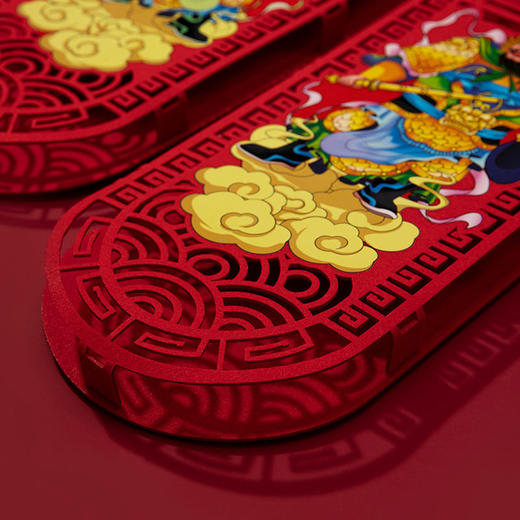 门神对联2022年春联虎年春节新年创意农村防盗门画门贴尉迟恭秦琼 商品图8