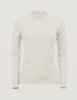Miasuki - Lark Cashmere Mock-Neck Layer  - Ash White - 女装 - 针织衫 - 灰白 商品缩略图0
