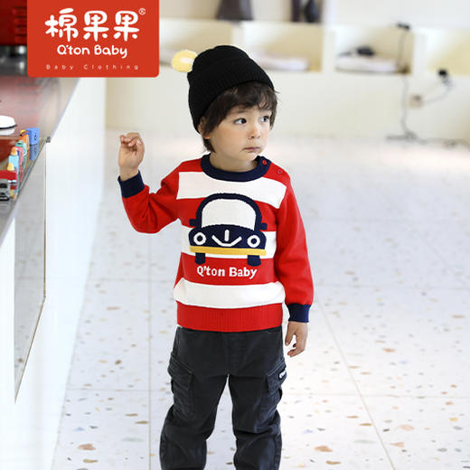 商场同款棉果果春季男童提花套头线衣M112160522064 商品图0