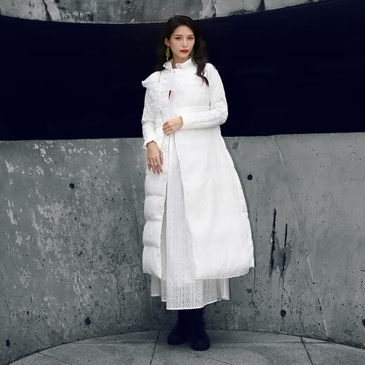 风清月白长款羽绒服 | 新中式设计 | 仙气时尚保暖 | 现货  商品图1