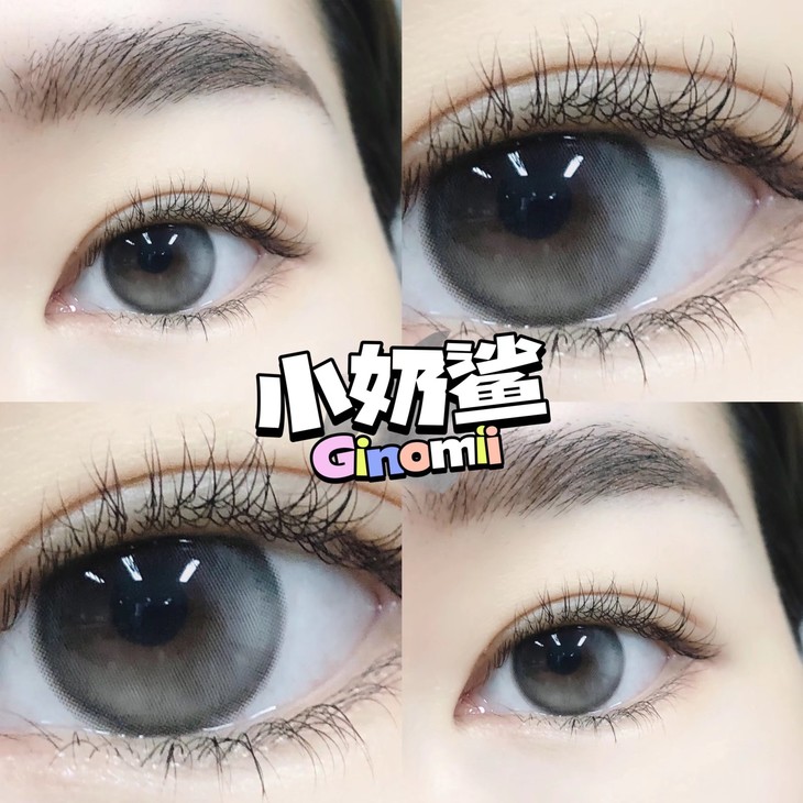 GINOMII半年抛隐形眼镜 小奶鲨14.2mm 一副/2片-VVCON美瞳网9