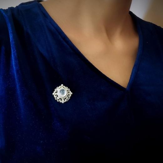 【繁星•皓月•天空之城】 项坠胸针两用款 商品图6