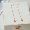 时光印记玫瑰18K金钻石耳线耳坠白18K金耳饰DE0503 商品缩略图6