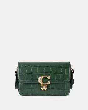 【直播】COACH鳄鱼压纹牛皮STUDIO单肩包