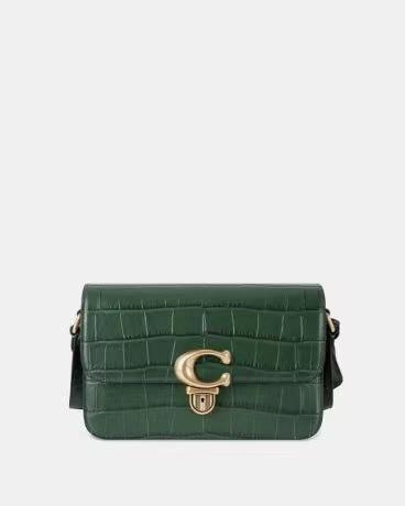 【直播】COACH鳄鱼压纹牛皮STUDIO单肩包 商品图0