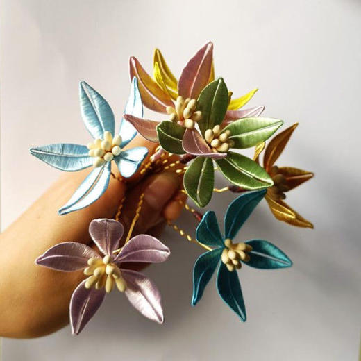 手工发饰发簪缠花成品小发钗汉服头饰古风配饰流苏原创 商品图1