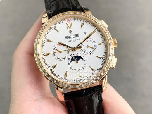 TWFactory，台湾厂力作，市场高版本江诗丹顿马耳他系列47112/000P_8915系列万年历多功能腕表，1：搭载与正品一致机芯，摆轮与正品完全一致，所有功能均可正常使用 商品图8