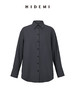 HIDEMI铁灰色经典廓形衬衫 商品缩略图8