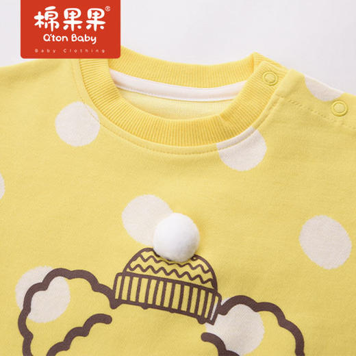 商场同款棉果果春季女童提花套头卫衣M122180222103 商品图2
