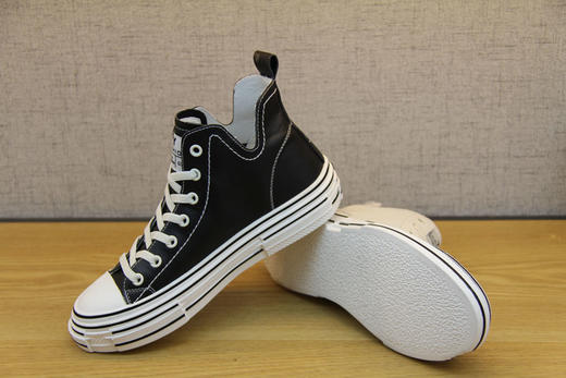 豪行春季新款20178701小白鞋女高帮牛皮鞋百搭休闲运动板鞋爆款鞋 专柜正品 商品图6