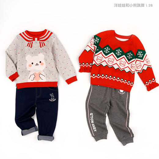 商场同款棉果果春季女童提花套头线衣M122160522105 商品图6