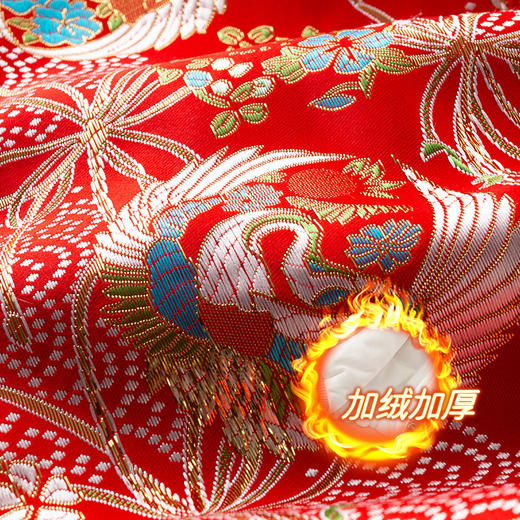 【喜庆年服 高密度绸缎提花】新年喜庆婴儿冬装公主裙保暖抗皱过年衣服女宝宝抱衣满月女童连衣裙拜年服 商品图1