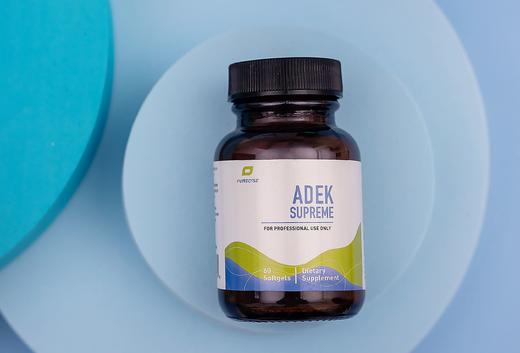 【脂溶性维生素D+E+A+K1/K2综合配方】ADEK Supreme两个月剂量 红色滴丸60粒 5000IU 每日所需脂溶性维生素 Purecise倍赛思 商品图2