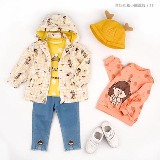 商场同款棉果果春季女童弹力梭织长裤裤子M122200222119 商品图5