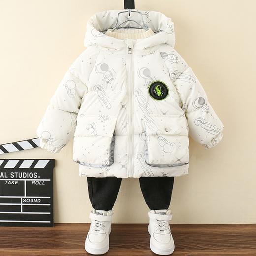 男童冬装羽绒棉服2021年新款洋气宝宝夹棉外套潮儿童韩版加厚棉袄 商品图5