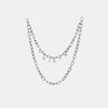 Welded Square Metal Chain with Pearl Drops 方扣珍珠链 商品缩略图1