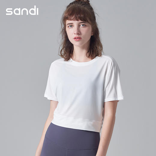 SANDI品牌短袖罩衫瑜伽服SL18002 商品图1