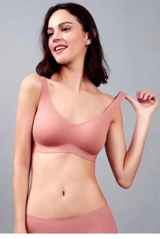 无限回购 2组垫 出口订单华款 专li猫耳杯设计无痕后开扣舒适内衣文胸 商品图4