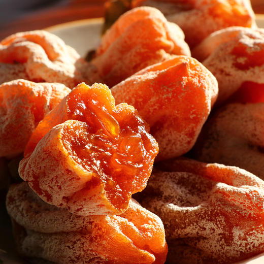 陕西【富平柿饼】流糖流蜜！比糍粑还糯，一咬蜜糖流浆~表皮附着糖霜，内里溏心十足！ 冬季甜蜜来袭，糖度30+！ 商品图4