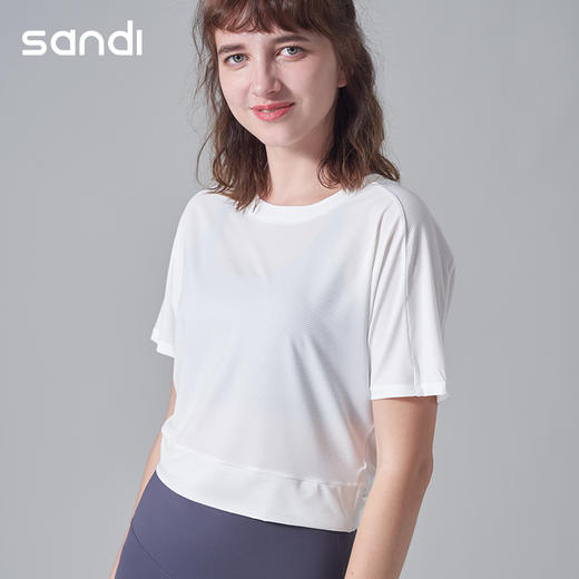 SANDI品牌短袖罩衫瑜伽服SL18002 商品图0