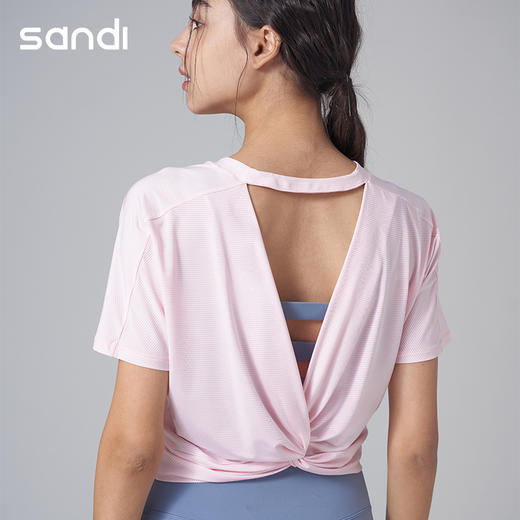 SANDI品牌短袖罩衫瑜伽服SL18002 商品图3