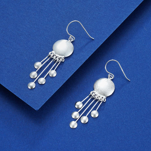 子佩集S925银圆片拉丝耳环【CE00770】2112 商品图0