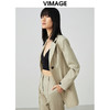 VIMAGE/纬漫纪女装春季新款气质帅气职业百搭收腰显瘦西装外套V1703305 商品缩略图3