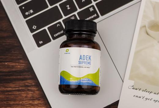 【脂溶性维生素D+E+A+K1/K2综合配方】ADEK Supreme两个月剂量 红色滴丸60粒 5000IU 每日所需脂溶性维生素 Purecise倍赛思 商品图1
