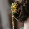 桂花发饰发夹后脑勺 丸子头抓夹女夏汉服古风配饰流苏女气质发抓 商品缩略图0
