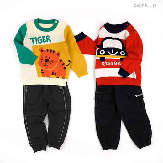 商场同款棉果果春季男童提花套头线衣M112160522064 商品图6