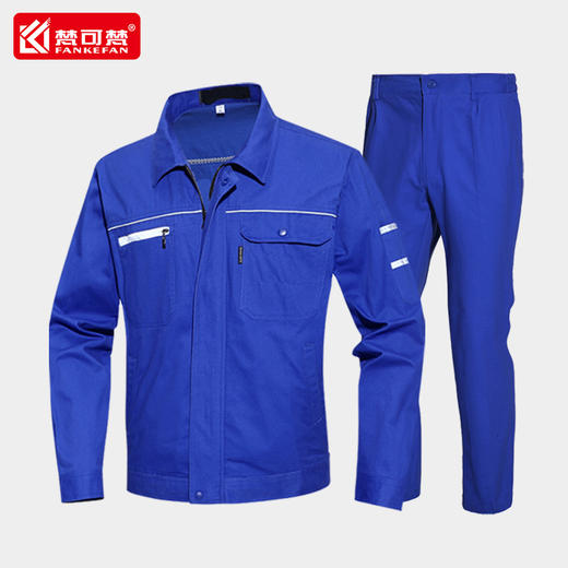 梵可梵秋冬工作服套装男纯棉电焊电工服耐磨工厂车间全棉劳保服 商品图1