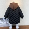 男童冬装棉服2021年新款洋气宝宝冬装夹棉外套潮小儿童中长款棉袄 商品缩略图3