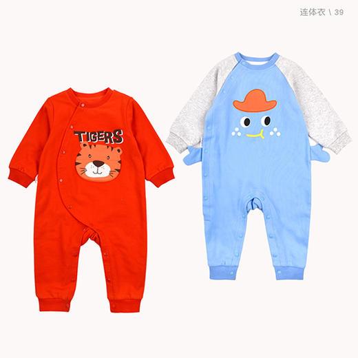 商场同款棉果果春季男童偏襟连体衣连身衣哈衣M112720222093 商品图5