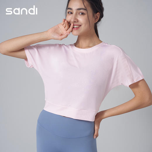SANDI品牌短袖罩衫瑜伽服SL18002 商品图4